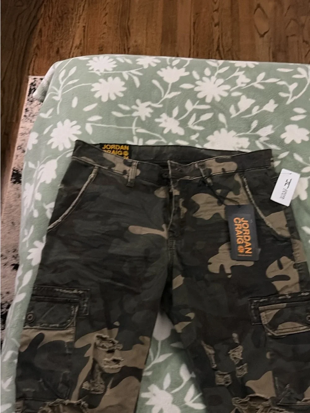 Jordan Men's Camouflage Cargo Shorts - Green, Black, Brown